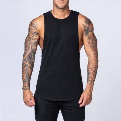 China Wholesale QUICK DRY Crew Neck Gym Invest Cotton Singlets Tank Tops Casual Sports Sleeveless Fitness Muscle Shirts for sale