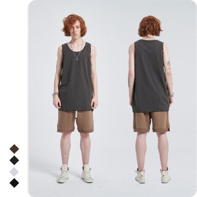 China Summer High Quality QUICK DRY Simple Pullover Vests New Arrival Shirts Gym Sports Cotton Sleeveless Tank Tops For Men for sale