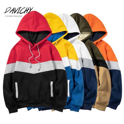 China Anti-Wrinkle Fashion Men's Designer Unisex Patchwork Hoodies Casual Hoodie Thin Sweatshirt For Men Hooded for sale