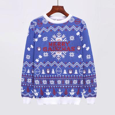 China 2021 Causal OEM Anti-pilling Christmas Sweater Men Long Sleeve Christmas Sweater Merry Sweater Men's Festival Custom Knit Sweaters Men for sale