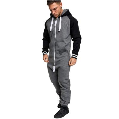 China 2021 Autumn New Wholesale Oversized Sweatsuits Men's Heavy Zipper Hooded Tracksuit Anti-pilling Overalls Full With Drawstring for sale