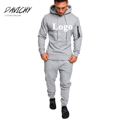 China Wholesale Custom Men's Tracksuits Slim Fit Breathable Plus Size Sweatsuit Sets Graffiti Jogging Suits 2020 for sale