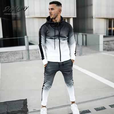 China Wholesale Breathable Mens Tracksuits Custom 2020 Designers Slim Fit Hoodie Jogging Sweatsuit For Men for sale