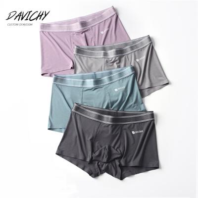 China Wholesale Softness Antibacterial Custom Modal Mens Underwear Solid Color Men's Underwear Boxer Shorts Breathable Boxer Shorts for sale