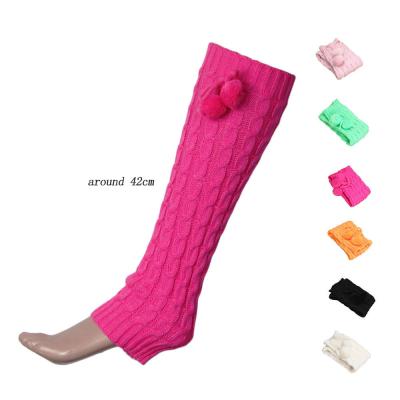 China Wholesale OEM awesome QUICK DRY stocking bangs thick knitting leg warmer acrylic fibers knee high socks women legless solid boot for sale