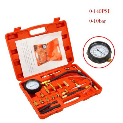 China Universal Fuel Injection Pump Pressure Tester Gauge Gauge Kit For Car Auto System Test for sale