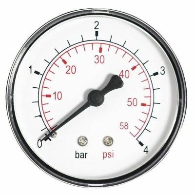 China Hydraulic Metal Air Pressure Meter Hydraulic Industries Instruments Gauges for sale