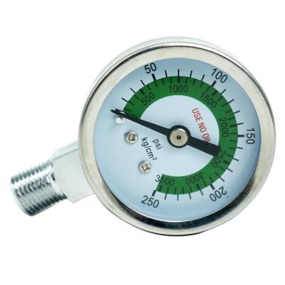 China Bourdon Tube Bronze Industrial 40mm Pressure Gauge for sale