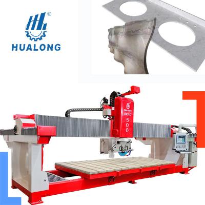 China Building Material Shops Italian System Stone Machinery 5 Axis CNC Router Automatic Multifunction Bridge Saw Marble Stone Cutting Machine With Milling zu verkaufen