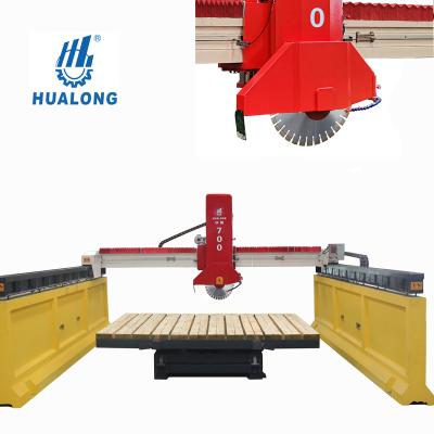 China HUALONG Machinery HLSQ-700 Stone Granite Stone Processing Marble Bridge Saw Slab Cutting Machine with Tilt Table for Sale for sale