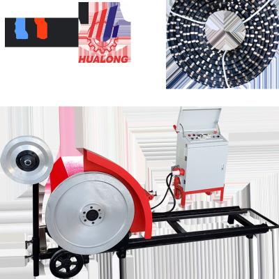 Κίνα Building Material Shops Hualong Machinery Granite Marble Block Trimming Diamond Stone Wire Saw Cutting Machine For Concrete Cutting προς πώληση