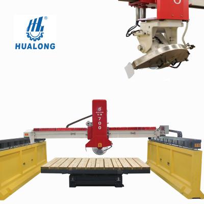 China Building Material Shops HUALONG Stores HUALONG Laser Stone Machinery Infrared Bridge Stone Slab Edge Cutting Machine For Countertop Tiling Machine HLSQ-700 à venda