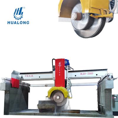 China HUALONG Stores Building Material Machinery HLQY-2500 Bridge Type Rock Cutter Saws Granite Block Cutting Machine For Cut Natural Stone à venda