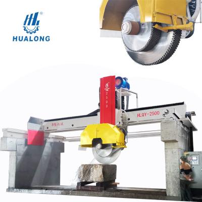 China HuaLong Cutting Machinery HLQY-2500 Multi-Blade Stone Cutter Granite Block Bridge Stone Cutting Machine for sale