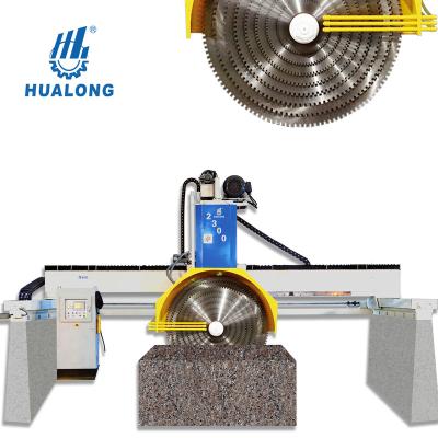 China HUALONG machinery HLQH-2500 granite block multiblades cutter marble stone processing stone saw cutting machine for sale à venda