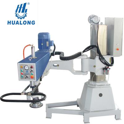 China Stone processing Hualong stonemachinery HHMS-1800 manual radial arm electric lifting stone polishing machine for granite marble quartzite slab zu verkaufen