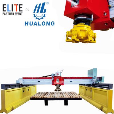 China Building Material Shops HUALONG Machinery HLDM-1800 Automatic Bridge Stone Marble Stone Slab Single Head Polishing Machine for sale