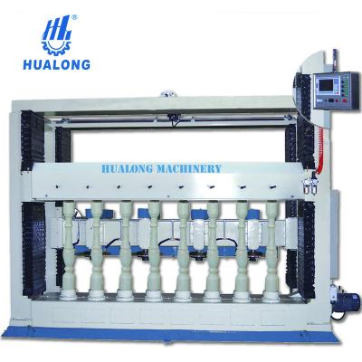 China Building Material Shops Hualong Stone Machinery HLSYZ-8 Natural Stone CNC Profile Cutting Machine For Ganite Balustrade Marble Balustrade for sale