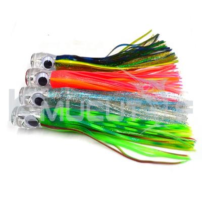 China Trolling Lure 28cm Resin 135g Head PVC Edges Fishing Lure Octopus Squid Soft Bait CHOCT1 for sale