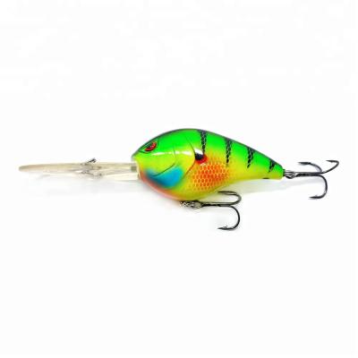 China Thick Durable Extra Lip Deep Diving Big Crankbait 3 Inch Extra Deep Diving Crankbait Crazy Lure Extra Thick Durable 1oz Deep Diving Crankbait for sale