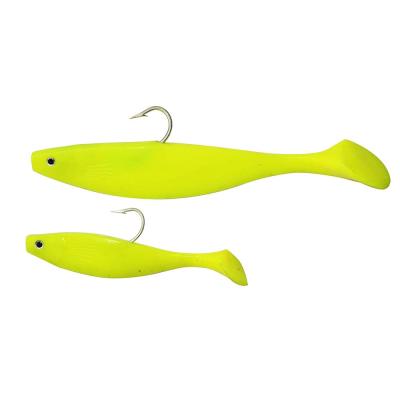 China PVC Soft Plastic Fishing Lure For Umbrella Rigs Mojos Rock Fish 9inch Shad Lure for sale