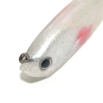 China Metal lead curly /pvc body tails realistic soft fishing lures soft bait 4