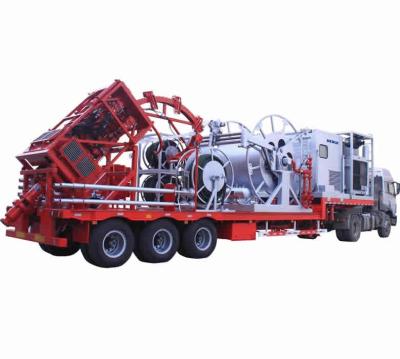 China High Quality Wholesale Oilfield Trailer-Mounted Engine Injector Punch Hose Coiled Tubing Unit Coiled Tubing Unit for sale