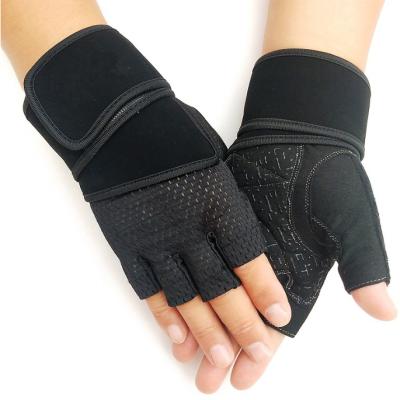 China Super Fiber+Cloth+Mesh Terry Towel Gym Equipment Home Fitness Weightlifting Gloves for sale