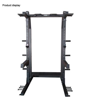 China Wholesale Steel Gym Equipment Workout Home Adjustable Space Saving Rack Squat Cage for sale