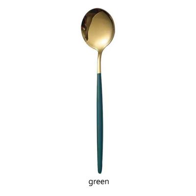 China Sustainable High Quality Western Style Tableware Spoon Stainless Steel Environmentally Friendly Tableware for sale