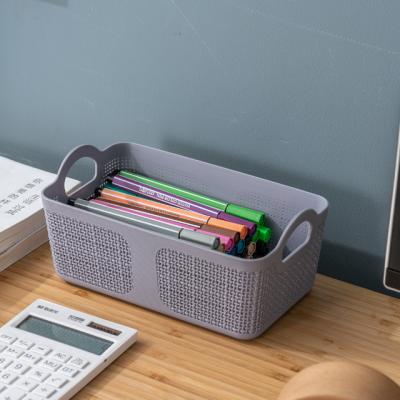 China Rectangular household storage box plastic basket storage box lego brick rectangular storage box for sale