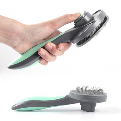 China Viable Factory Direct Pet Grooming Comb One-Key Hair Removal Pet Comb for sale