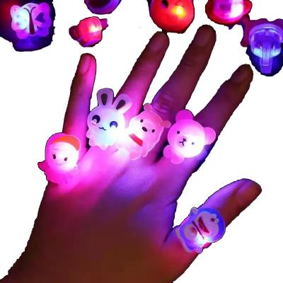 China Festival Wedding Christmas Decoration Light Rings Stars Glow in the Dark Children's Toys Flash LED Cartoon Lights Glow in the Dark Toys for sale