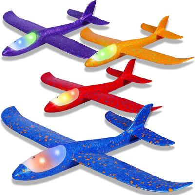 China Festival Wedding Christmas Large Plane-Outdoor Foam Plane-2 Flight Modes Glider Launch Flying Toys LED Light Decoration Toys-17.5