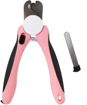 China High Quality Dog Nail Clippers Cat Claw Care Nail Trimmer for Dogs Built in Professional Nail Folder Slip Resistant Clippers Claw Trimmer for sale