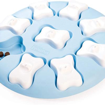 China Stored Smart Blue Interactive Puppy Treat Puzzle Dog Toy for sale