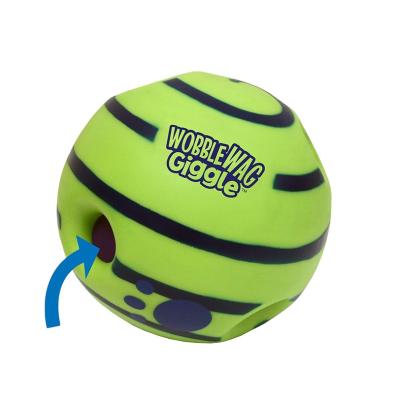 China Safety shimmy giggle ball, interactive dog toy, giggle sounds of fun when rolled or shaken for sale