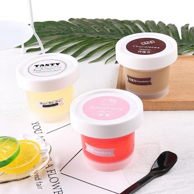 China Original Disposable Direct Sales 100ml Disposable PP Plastic Ice Cream Containers Jelly Yogurt Milk Tea Dessert Pudding Cups With Lid for sale