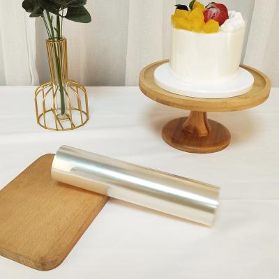 China Disposable Wholesale Custom Transparent Cake Wrap 20cm Width Length 10m Cake Collar Cake Wraps Food Grade Individually for sale