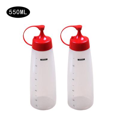 China Eco - Friendly Wholesale Plastic Condiment Dispenser 18oz Food Grade Squeeze Sauce Bottle For Ketchup for sale