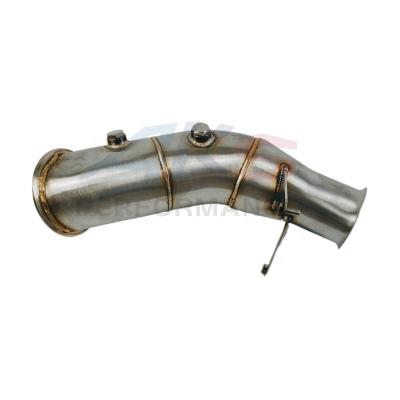 China Ss304 AKS Downpipe For N55 135i M235i 335i 435i F22 F30 F32 Downpipe 2013+ for sale