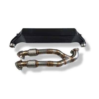 China Aluminum+Stainless Steel Racing Intercooler Downpipe For Audi RS3 8V TTRS 8S for sale