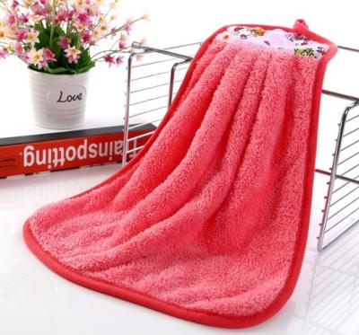 China Best Hand Wash QUICK DRY Coral Coral Cartoon Kitchen Towel For Cleaning for sale