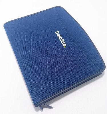 China Wholesale Customized Polyester Leather Folder A4 Business PU Folder for sale