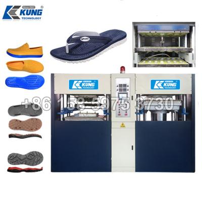 China Color eléctrico del doble de EVA Sole Making Machine Practical de dos estaciones en venta