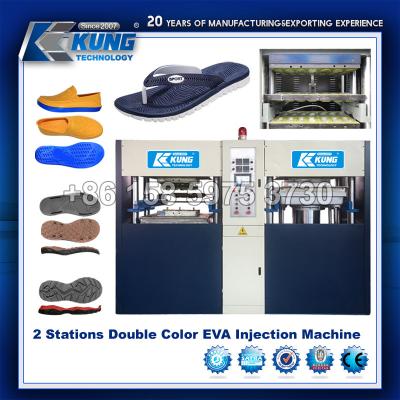 China EVA Foam Machine durable multiusos, máquina del moldeo a presión de 6 zapatos de las estaciones en venta