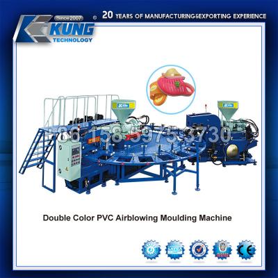 Chine Machine de bâti durable de pantoufle, double processus de moulage par injection de PVC de couleur à vendre