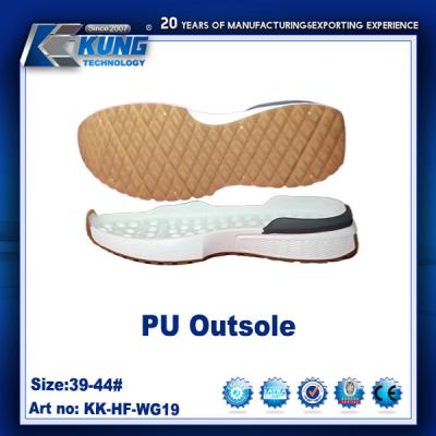 China Customized Color Rubber PU EVA Outer Sole Nontoxic Waterproof 39 - 44 Size zu verkaufen