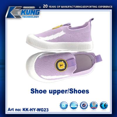 China Non Slip  Children Safety Shoes Upper With Customized Logo Printing Te koop