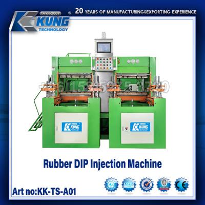 Cina 2 stazioni calzaturiere di gomma DIP calzatura iniezione macchina in vendita